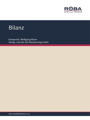 cover image of Bilanz